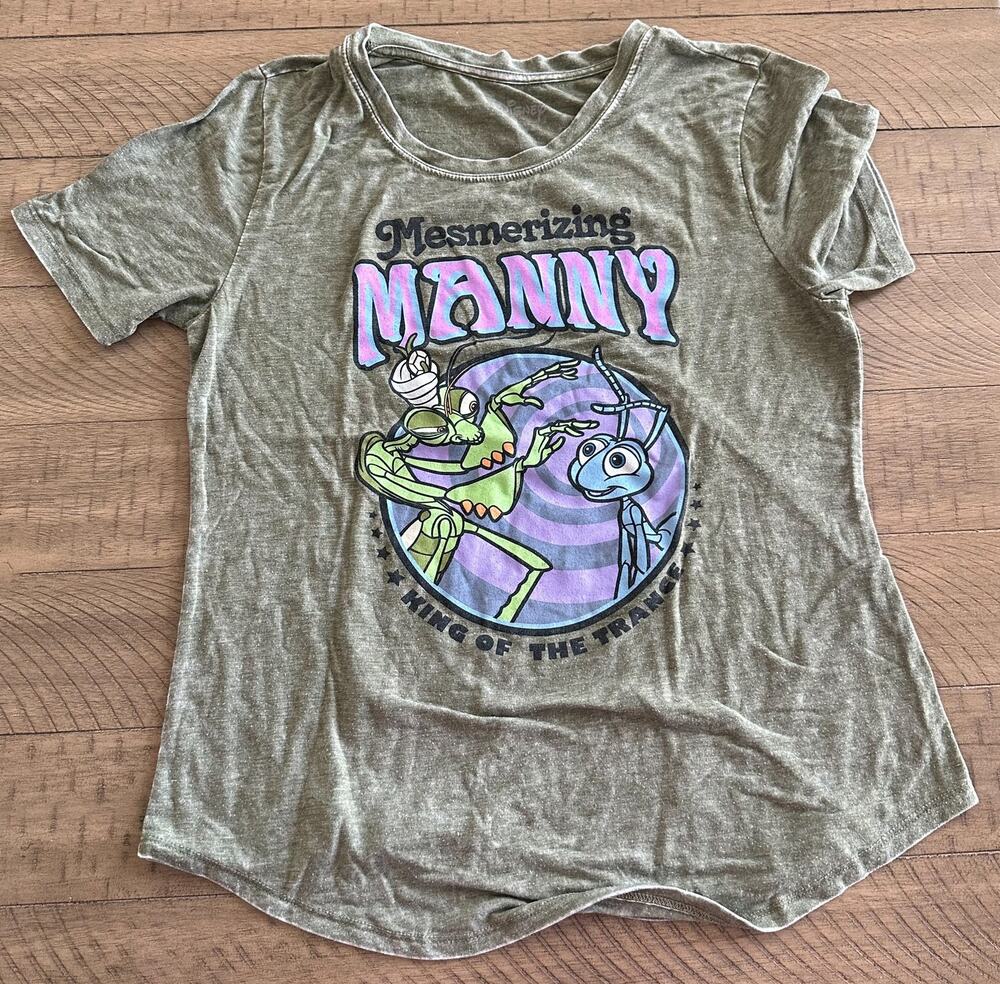 A Bug's Life Manny Womens Tee BoxLunch Exclusive Green Medium Disney Pixar